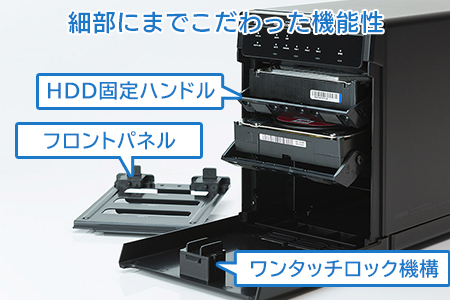 【067-02】 ロジテック 外付けHDDケース 4BAY Type-C対応 LHR-4BNHUC