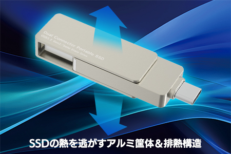【015-38】ロジテック USB-A/C対応 外付けSSD 250GB LMD-SPE025UAC