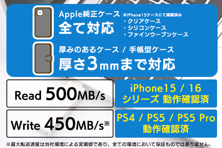 【024-13】ロジテック USB-A/C対応 外付けSSD 500GB LMD-SPE050UAC