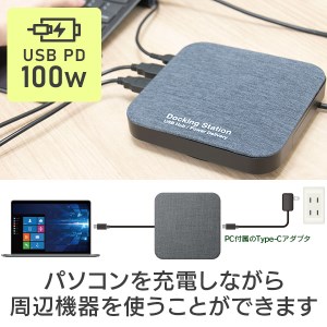 【045-12】ロジテック ドッキングステーション SSD / USB Type-C x1/ USBPD100W対応 / USB 3.2 Gen1・USB 3.1 Gen1 x2 ハブ / HDMIタイプA / 2.5 SSD 960G 搭載 LMD-DHU960PD