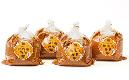 北信濃みそ10割糀(1kg×4個入)【1509993】