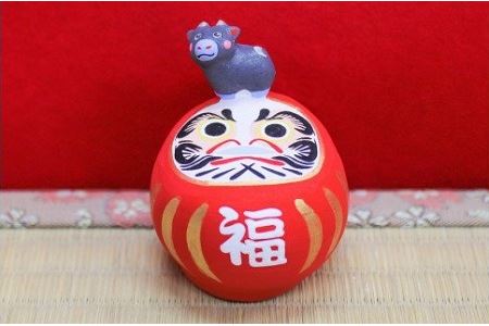 土人形 牛だるま
