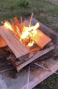 火花で着火！ 焚き火スターターセット | 木 キャンプ アウトドア