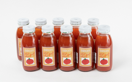 「ばいはるちゃに農園」産 絞りたて100％トマトジュース 10本セット | 手作り 長野 信州