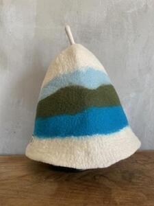 ハンドメイドの湖畔サウナハット | 手作り 帽子 トートバック付き 