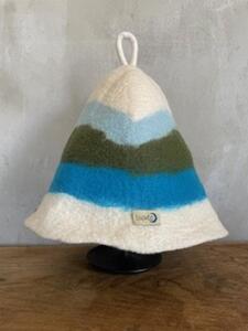 ハンドメイドの湖畔サウナハット | 手作り 帽子 トートバック付き 