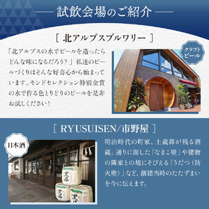 2026年5月30日(土)開催「北アルプス呑み歩き」参加チケット【1名様分】