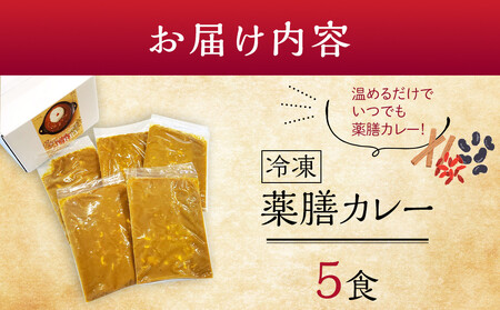 冷凍薬膳カレー　5食入り