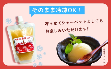 【冷凍OK】無添加 果汁100%りんごジュース 150ml 20袋 パウチタイプ (Af-006) |リンゴジュース りんご 果汁 100% ストレート 無添加 フレッシュ 美味しい オススメ 人気 長野県 飯山市