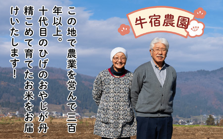 【先行予約】[令和７年産新米] 牛宿農園 信州飯山産・コシヒカリ 精米 30㎏ (7-29)
