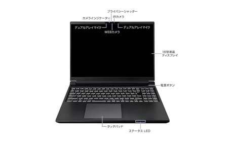 RTX 5080 Laptop 搭載 ノートパソコン 新品 16インチ WQUXGA CoreUltra9 275HX メモリ 32GB 大容量 SSD 2TB 3年保証 マウスコンピューター DAIV N6 Windows11 ノートPC パソコン クリエイター 動画編集 ゲーミング 薄型 軽量 長野県 飯山市 生産 【1700】