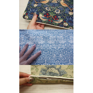 Fabric by ベストオブモリス 縁付カバー＆クッション 45cm角 セット6 ウイローボウ_雑貨・日用品  家具・インテリア _【1458730】