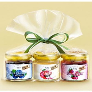 信州蓼科高原産果実の手作りジャム(プレザーブスタイル) 70g×3種セット(袋入り)_惣菜・加工品 ジャム 缶詰・瓶詰 _【1465948】