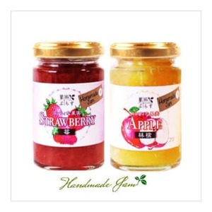 信州蓼科高原産果実の手作りジャム(プレザーブスタイル) いちご・りんご 140g×各1個/SA_惣菜・加工品 ジャム 缶詰・瓶詰 _【1466093】