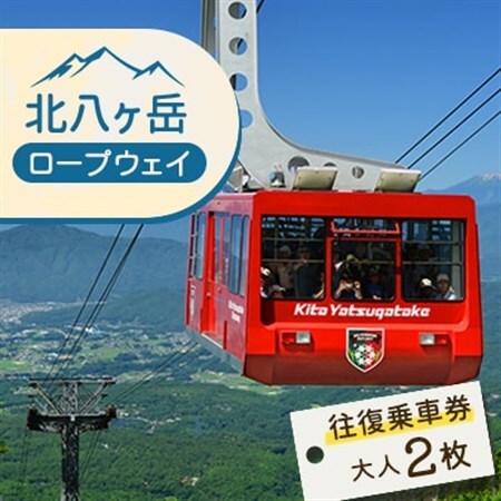 北八ヶ岳ロープウェイ往復乗車券(おとな) 2枚_旅行券・チケット   _【1556152】