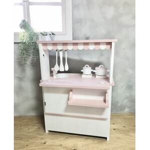 メーベルヒナナ 木製 おままごとキッチン Lサイズレンジ ピンク_雑貨 _【1611355】