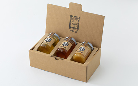 信州一期一会!長野県産純粋はちみつ (アカシア・リンゴ・百花蜜)180g×3_調味料 はちみつ  ハチミツ 蜂蜜_【1418621】