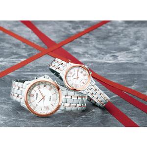 【Ladies'】 SEIKO SWCW162 エクセリーヌ (ソーラー電波)