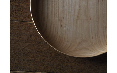 長野県産山桜の9寸皿≪出荷時期：受注後、約4ヶ月程で出荷予定≫ 