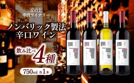 丘の上 幸西ワイナリー 2024 4種飲み比べセット | ワイン セット お酒 丘の上 幸西ワイナリー ノンバリック 長野県 塩尻市