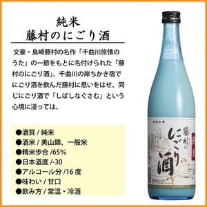 【千曲錦酒造】日本酒720ml×2本 純米 藤村のにごり酒（北海道・沖縄県・離島は配送不可）信州 長野 佐久 地酒 晩酌