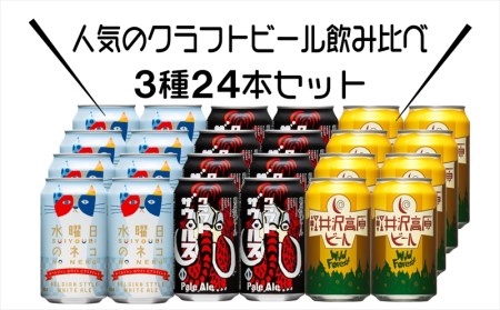 水曜日のネコと軽井沢高原 ビールのクラフトビール飲み比べセット