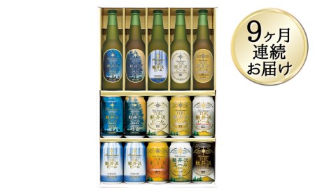 【9ヶ月定期便】THE軽井沢ビールセット　9種　クラフトビール飲み比べギフト