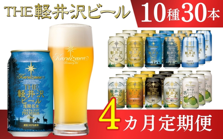 【4カ月定期便】軽井沢ブルワリー クラフトビール 10種30缶 飲み比べ セット | クラフトビール 地ビール