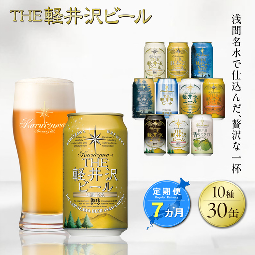 【7カ月定期便】軽井沢ブルワリー クラフトビール 10種30缶 飲み比べ セット | クラフトビール 地ビール