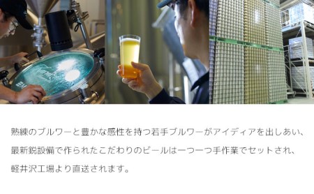 【2ヶ月定期便】クラフトビール24缶を詰め合わせた THE軽井沢ビール飲み比べセット