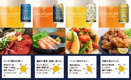 【5ヶ月定期便】クラフトビール 8種24缶 飲み比べセット | 地ビール 軽井沢ブルワリー