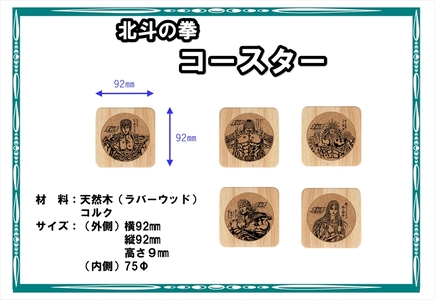 北斗の拳 タンブラーMINI×コースター 各5種セット【 長野県 佐久市 】