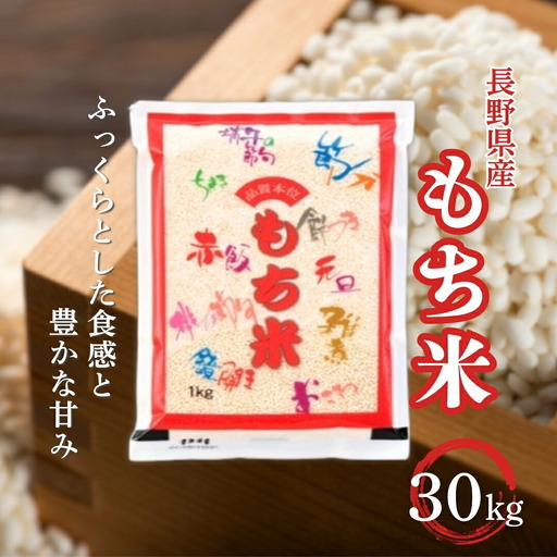 長野県産 もち米 30kg 令和7年産｜ もち米 千曲市 長野県 信州