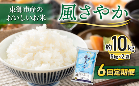 【６回定期便】東御市産のおいしいお米「風さやか」約10・