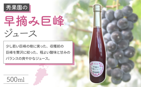 【秀果園】早摘み巨峰のジュースと完熟巨峰のジュースのセット