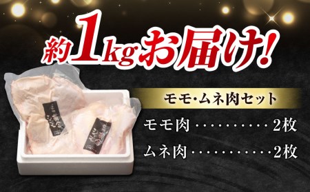 信州黄金シャモ モモ・ムネ肉セット　地鶏