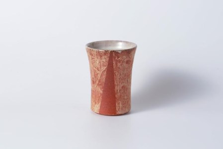 焼締めしわ文ビールカップ