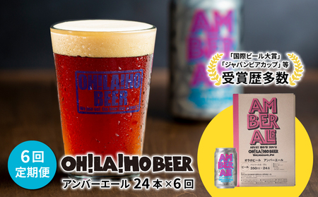 アンバーエール24本 定期便（6回） クラフトビール　ビール定期便クラフトビールクラフトビールお酒定期便クラフトビールクラフトビールクラフトビールクラフトビール