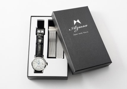 腕時計｢Azusa　ORTHODOXY｣ホワイトシルバーセット