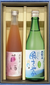 大雪渓酒造　風さやか純米酒と苺酒セット【数量限定】