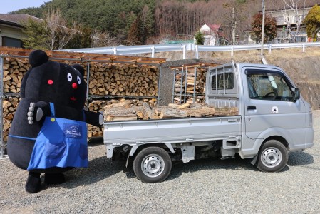 南相木村の薪『ナラ（コナラ）』（1立米、軽トラック1台分）～片道100キロ圏内、軽トラックで直接配達～ ※令和５年３月に割った薪です