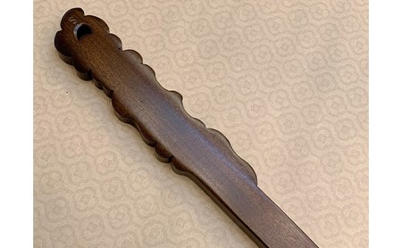 シューホーンM（ロング靴ベラ・軽井沢彫） 工芸品 木材 