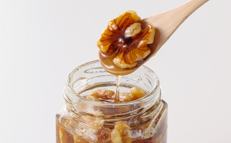 りんごバター4本+はちみつナッツ1本_調味料 はちみつ  ハチミツ 蜂蜜  惣菜・加工品 ジャム 缶詰・瓶詰   惣菜・加工品  缶詰・瓶詰 _【1519954】