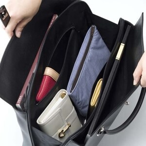 濱野皮革工藝グレースディライトトートバッグ(ブラック×シルバー金具)_バッグ バック bag 濱野皮革工藝 国産 贈答 ギフト プレゼント 黒 ブラック レディース HAMANO ブランド メーカー 牛革 日本製_【1103248】