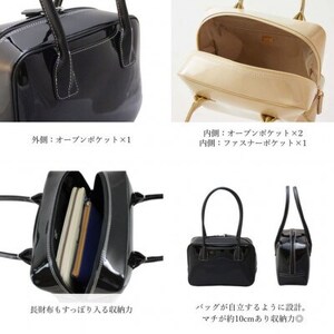 【濱野皮革工藝のセレブミニボストンバッグ】華やかなかわいらしいボストンバッグです。(クリーム)_装飾品・工芸品  鞄・バッグ かばん カバン_【1103303】