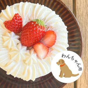 【2026年発送】愛犬用 完熟いちごネイキッドケーキ Mサイズ 1個_ ペット用品  _【配送不可地域：離島】【1591177】