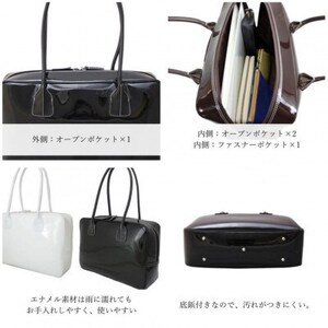 濱野皮革工藝セレブボストンバッグ(クリーム×ゴールド金具)【1103299】