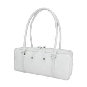 【濱野皮革工藝のセレブサイドボストンバッグ】デイリーに使えるエナメルバッグです。(ホワイト)【1103290】