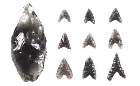 黒耀石の根付　2個セット アクセサリー ファッション 