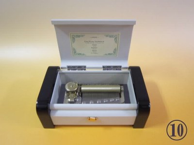 50弁オルゴール付き 木製BOX⑩